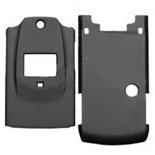 Hard Plastic Snap on Cover Fits Sanyo 6600 Katana Black Rubberized Sprint, Qwest Cell Phones & Accessories
