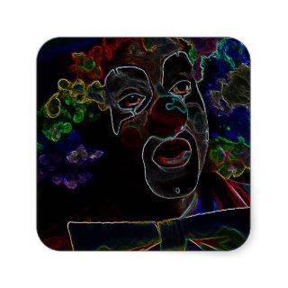 Clowning Around (Abstract) Square Sticker