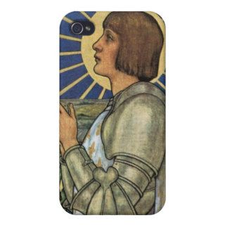 Saint Joan of Arc Stained Glass Image Case For iPhone 4