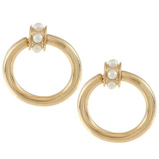 Carolee Goldtone Doorknocker Earrings Carolee Fashion Earrings