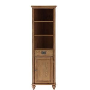 Home Decorators Collection Marlo 65 in. H x 20 in. W Linen Cabinet in Weathered Oak 1595400950