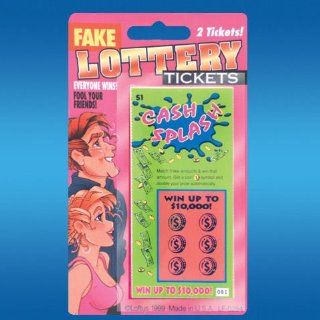 Fake Lotto Tickets   2 in Each Package Toys & Games
