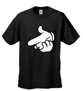 Finger Point   Cherrybargains Funny Men's Short Sleeve T shirt Clothing