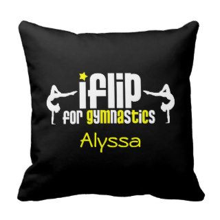 iFlip for Gymnastics Personalized Pillow