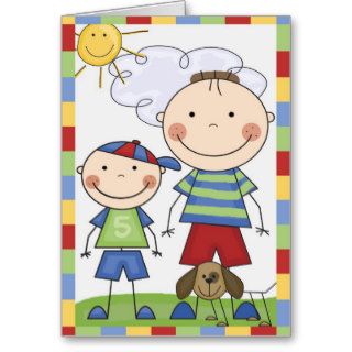 Stick Figure Kids Cards and Gifts