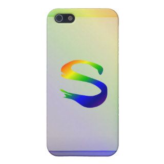 Rainbow Monogram iPhone 5 Case S