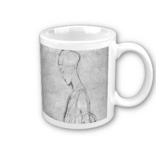 Lesendes Girl in Profile by Gustav Klimt Coffee Cup  