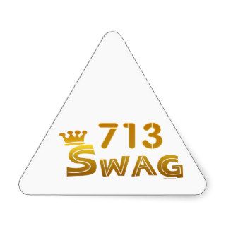 713 Texas Swag Triangle Sticker