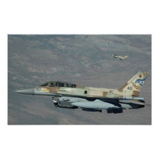 F 16 Falcon Fighter Aircraft Israeli Air Force Print