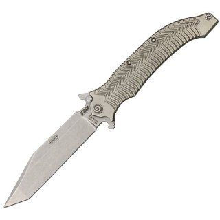 HTMXXX AXD 5.5, Titanium, Assisted   Folding Camping Knives  