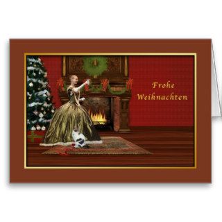 Christmas, Frohe Weihnachten, German, Vintage Greeting Cards