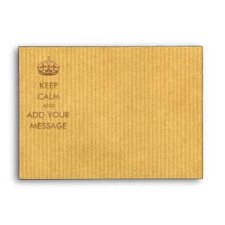 Make Your Own Keep Calm Envelope