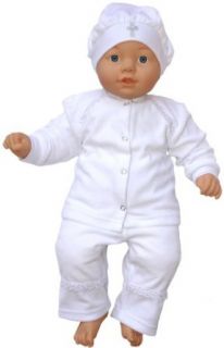Velour Christening Baptism Outfit, Size 3 6 M, Color White Clothing