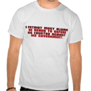 A Patriot Must Always Be Ready Red T Shirt