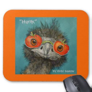 Hank the emu mousepad