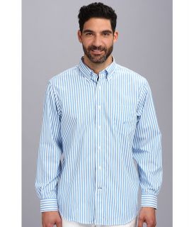 Nautica Wrinkle Resistant Vertical Stripe L/S Woven Shirt Mens Long Sleeve Button Up (Multi)