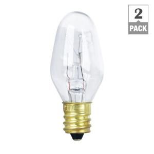 Feit Electric 10 Watt Incandescent C7 Appliance Light Bulb (2 Pack) BP10C71/2/RP