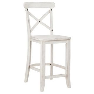 Counter Stool French Country X Back Counter Stool   White