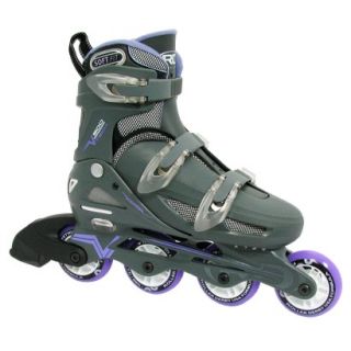Womens Roller Derby V500 Adjustable Inline Skate   Gray/ Lavender (Large 6 9)