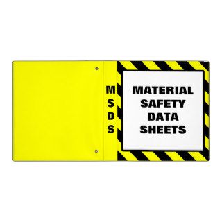 Material Safety Data Sheets 3 Ring Binder