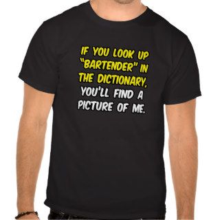 Bartender In DictionaryMy Picture Shirts