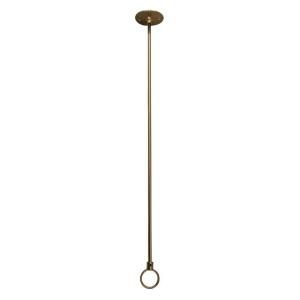 Barclay Products 36 in. Ceiling Support with Flange in Polished Brass 340 36 PB