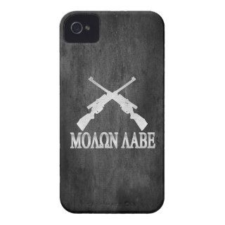 Molon Labe Crossed Rifles 2nd Amendment iPhone 4 Case