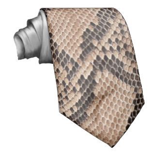 Brown Snakeskin Look Neckwear