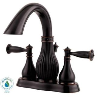 Pfister Virtue 4 in. 2 Handle High Arc Bathroom Faucet in Tuscan Bronze F 043 VTYY
