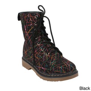 Women's 'YOKI TOPIC 60' Lace Up Ankle Combat Boots Boots