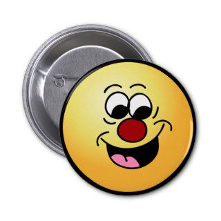 Smarty Pants Smiley Face Grumpey Button