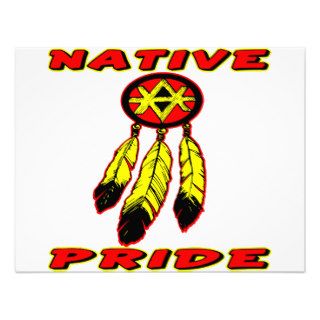 Native Pride 3 Feathers Custom Invite