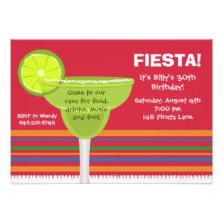 Fiesta Party Invitation w/matching Envelopes