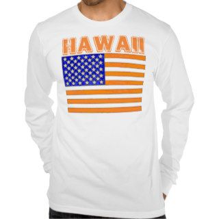 HAWAII USA STARS AND STRIPES T SHIRT