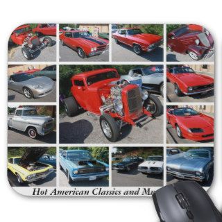 Hot American Classics and Muscle Cars 19 Mousepads