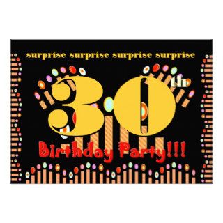 30th SURPRISE Birthday Party Invitation Template