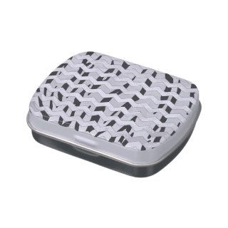 Tiger Black and White Print Jelly Belly Tin