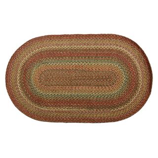 Garden Path Braided Indoor/ Outdoor Oval Rug (2' x 3') Round/Oval/Square
