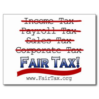 Fair Tax Postcards
