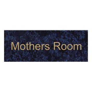 Mothers Room Engraved Sign EGRE 431 GLDonCBLU Wayfinding  Business And Store Signs 