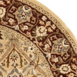 Handmade Persian Legend Ivory/ Rust Wool Rug (4'6 x 6'6 Oval) Safavieh Round/Oval/Square