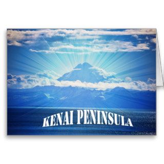 Kenai Peninsula Mt Redoubt Greeting Cards