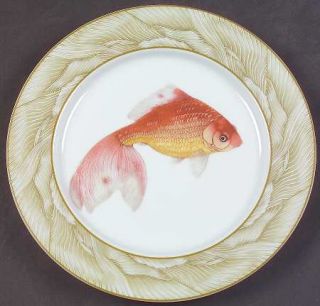 Mottahedeh Waterdance Salad/Dessert Plate, Fine China Dinnerware   Various Fish,