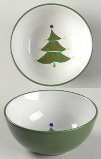 Gorham Christmas Splendor Soup/Cereal Bowl, Fine China Dinnerware   Trees,Dots