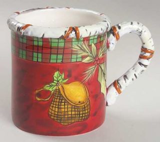 Holiday Lodge Mug, Fine China Dinnerware   Susan Winget,Snowman,Cabin Objects