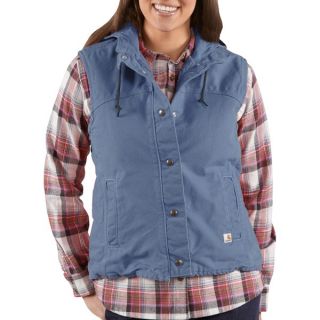 Carhartt Sandstone Berkley Vest   Sherpa Lined (For Women)   PINK ROSE (XS )