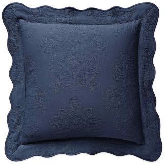 ROYAL VELVET Abigail Square Decorative Pillow, Worn Indigo