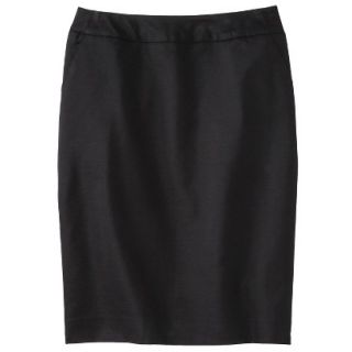 Merona Petites Refinded Pencil Skirt   Black 18P