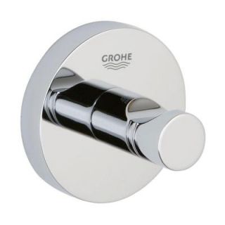 GROHE Essentials Single Robe Hook in Starlight Chrome 40364000
