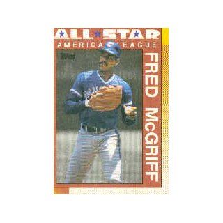1990 Topps #385 Fred McGriff All Star  Sports Related Trading Cards  Sports & Outdoors